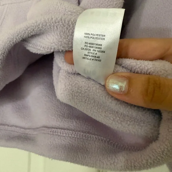 Aritzia TNA Polar Half-Zip Fleece Pullover in Lavender - Picture 11 of 12